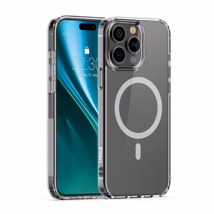 Etteri Spalvotas Magnetinis dėklas telefonui iPhone 15 Pro 6,1" pilkas