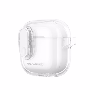 AmazingThing Minimalus ausinių dėklas AirPods 4 – skaidrus