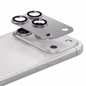 Benks grūdintas stiklas Glass Warrior metalinė integruota objektyvo apsauga (C069) Iphone 17 Pro (3 objektyvai) balta