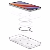 Spigen Ultra Hybrid Magnetinis dėklas telefonui iPhone 16e - baltas, permatomas