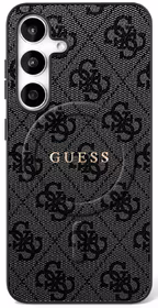 Guess 4G Ring Classic Logo Magnetinis dėklas telefonui Samsung Galaxy S25 FE - juoda