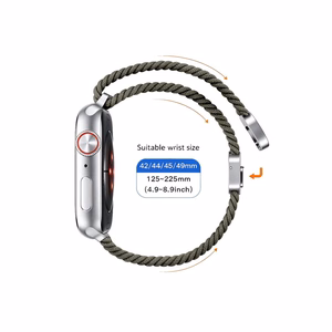 TECH-PROTECT NYLONMAG APPLE WATCH 4 / 5 / 6 / 7 / 8 / 9 / SE / ULTRA 1 / 2 (42 / 44 / 45 / 49 MM) ALYVUOGIŲ PILKAS