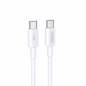USB kabelis Remax RC-C021 USB-C to USB-C 30W 2.0m baltas