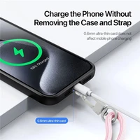 DUX DUCIS Plaz – kryžminė telefono dirželė – šviesiai rožinė