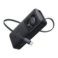 Išorinė baterija Baseus OS Free2Pull 10000mAh 30W + laidas (juoda)