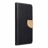 FANCY Book dėklas SAMSUNG A37 black / gold