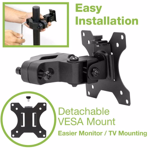 Techly ICALCD100BK Juoda Stalas