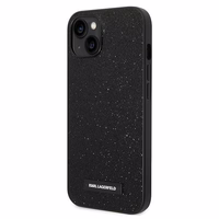 Dėklas telefonui Karl Lagerfeld KLHCP14MG2ELK iPhone 14 Plus 6.7\" juodas / juodas Glitter Plaque Logo