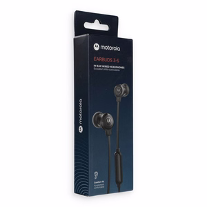 Wired earphones with microphone MOTOROLA Earbuds 3-S black