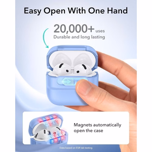 ESR Pulse HaloLock MagSafe  Apple AirPods 4 / 5 dėklas, šviesiai mėlynas