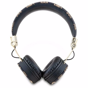 Guess Bluetooth ENC GUBH70EPOSMK ant ausų ausinės juodos/juodos bijūnų užrašas apvalios formos