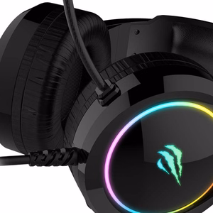 Žaidimų ausinės Havit GAMENOTE H2232D RGB USB+3.5mm
