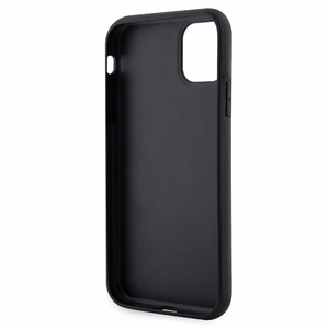 Karl Lagerfeld KLHCN61G2CPK iPhone 11 / Xr 6.1" juodas kietas dėklas Blizgučiai Choupette Emblema