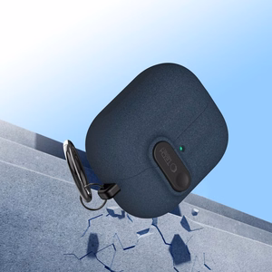 "Tech-Protect" plonas dėklas su kabliuku, skirtas "Samsung Galaxy Buds 3 / 3 FE / 3 Pro" - tamsiai mėlynas
