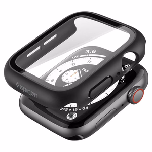 Spigen Thin Fit 360 dėklas, skirtas „Apple Watch 44 mm“ – juodas