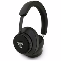 Guess Bluetooth ENC Saffiano Triangle Logo ausinės ant ausų - juodos