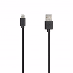 SEEK TOTI USB-A į Lightning, 2 m PVC duomenų laidas 2A (ne-MFI), juodas
