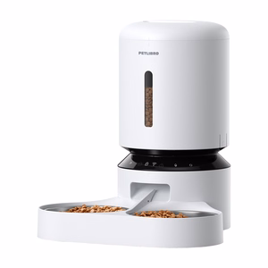 Petlibro Granary maisto dozatorius su dvigubu dubenėliu, Wifi, 5L (baltas)