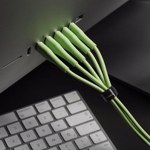 FORCELL F-ENERGY C343 kabelis USB A į Lightning 2,4A 12W Silicone 1 m žalias