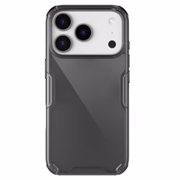 Nillkin Nature TPU Pro dėklas telefonui iPhone 17 Pro - pusiau skaidrus juodas