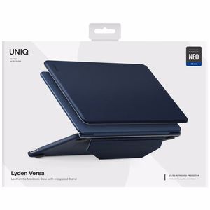 Uniq Lyden Versa dėklas, skirtas MacBook Neo – spalva: tamsiai mėlyna