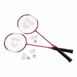Donnay 6 dalių badmintono rinkinys dėkle, raudonas