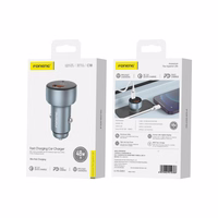 Automobilinis įkroviklis Foneng C18 48W USB-C/USB-A pilkas