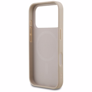 Guess 4G Small Classic Logo MagSafe dėklas iPhone 18 Pro / 17 Pro – rožinis