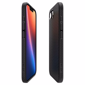 Spigen Liquid Air Mag MagSafe iPhone 16e dėklas - Matinis juodas