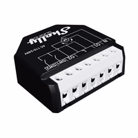 Shelly Qubino Wave Shutter elektros relė Juoda