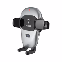 Automobilinis laikiklis Dudao "F20xs" pilkas (bevielis krovimas 15W) (ne magnetinis / grotelėms)