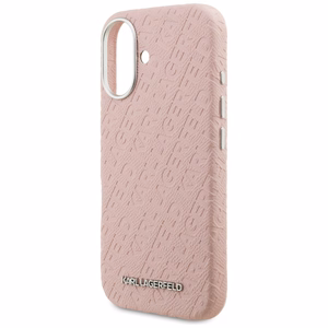 Karl Lagerfeld FW Stamped Karl MagSafe Dėklas iPhone 16 - rožinis