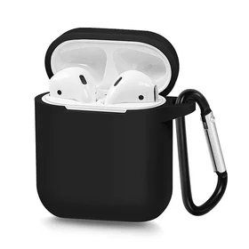 Silikoninis dėklas Airpods Tipas 1 - juodas