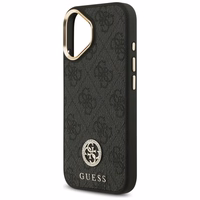 Guess 4G Strass Logo magnetinis dėklas telefonui iPhone 17 - juodas