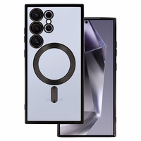 Dėklas telefonui metalinis magnetinis Samsung Galaxy S24 juodas