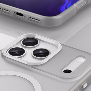 Dėklas Magnetic Abrasive (MagSafe) skirtas iPhone 17 Pro Max Matte White