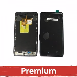 LCD дисплей для Motorola XT910 RAZR чёрный с рамкой OEM