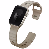 UNIQ dirželis Stride Apple Watch Series 1/2/3/4/5/6/7/8/9/SE/SE2 38/40/41mm FKM guminis chaki