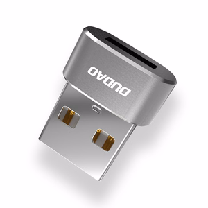 Adapteris Dudao (L16AC) iš USB į Type-C juodas