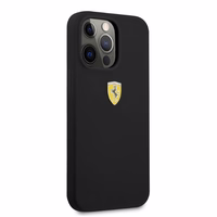 Ferrari FESSIHMP13XBK iPhone 13 Pro Max 6.7 kietasis dėklas silikoninis MagSafe, juodas