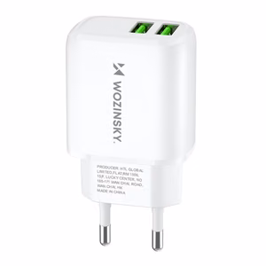 Įkroviklis Wozinsky (CUWCW) (2xUSB 2.4A) baltas