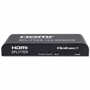 Qoltec 51797 aktyvus HDMI skirstytuvas 2 x HDMI 4K x 2K | 6Gb/s | 60Hz
