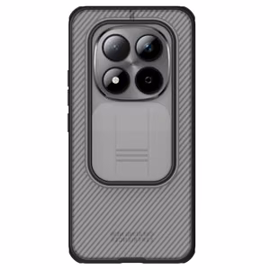 Nillkin CamShield Pro dėklas Xiaomi Redmi Note 15 Pro+ 5G/Poco M8 Pro 5G skaidrus juodas