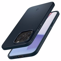 Spigen Thin Fit dėklas telefonui iPhone 15 Pro Max - juodas metalinis