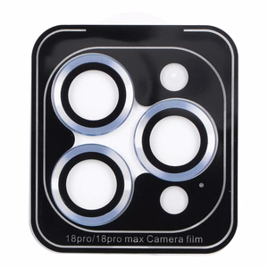 BLUE STAR Easy Install kameros objektyvų apsauga, skirta iPhone 18 Pro / 18 Pro Max, spalva – šviesiai mėlyna