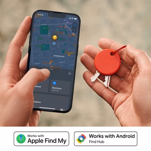 Chipolo POP Bluetooth daiktų ieškiklis su keičiama baterija, skirtas iOS ir Android, raudonas