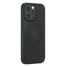 Dėklas telefonui Comma Joy Elegant Mag iPhone 15 Plus tamsiai žalias