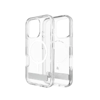 ZAGG Crystal Palace Snap Magnetinis dėklas telefonui su stovu iPhone 16 Pro - Skaidrus