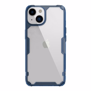 Nillkin Nature Pro dėklas telefonui iPhone 14 Plus, šarvuotas dangtelis, mėlynas
