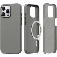 Tech-Protect Silikoninis Magnetinis Dėklas iPhone 16 Pro Max - Pilkas